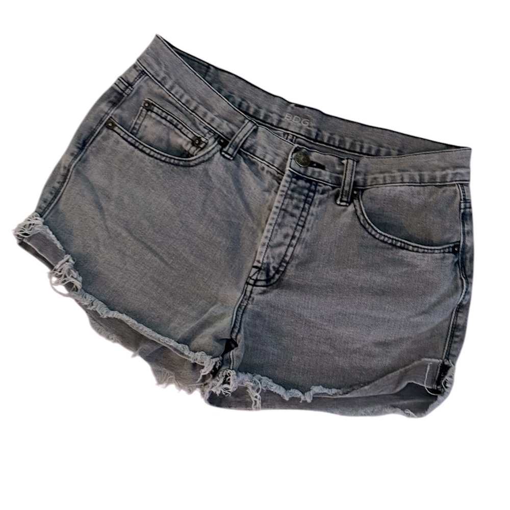 BDG | Urban Outfitters | Gray Wash TOM GIRL Button Up Shorts | Size 27